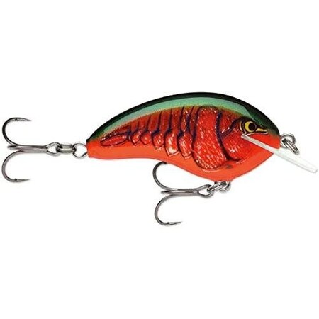 Rapala Og Tiny 4 FloatingDiving 2 14 516 Oz Running Depth 4', Vmc 5 Hybrid Trebles, Red Crawdad OGT04RCW